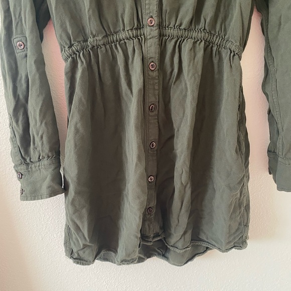 BDG Urban Outfitters Olive Green Button Down Dress - Picture 4 of 12